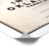 India Territory OK Map 1892 Poster (Hoek)