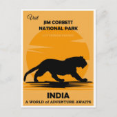  India Tijger Nationaal Park Reizen Briefkaart (Voorkant)