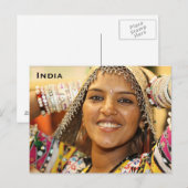 India toerisme reizen Briefkaart toevoegen (Voorkant / Achterkant)
