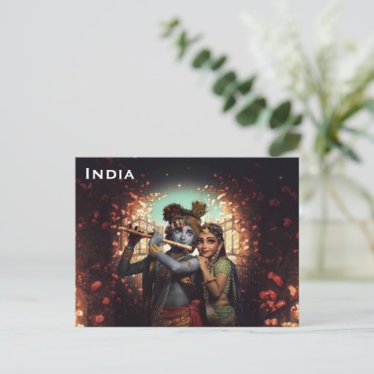 India  toerisme reizen Briefkaart toevoegen (Staand voorkant)
