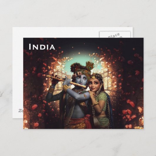 India  toerisme reizen Briefkaart toevoegen (Voorkant / Achterkant)
