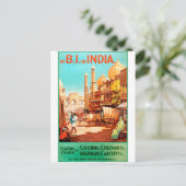 India, traditionele stadsstraat, , reizen briefkaart (Staand voorkant)