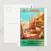India, traditionele stadsstraat, , reizen briefkaart (Voorkant / Achterkant)