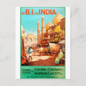 India, traditionele stadsstraat, , reizen briefkaart (Voorkant)