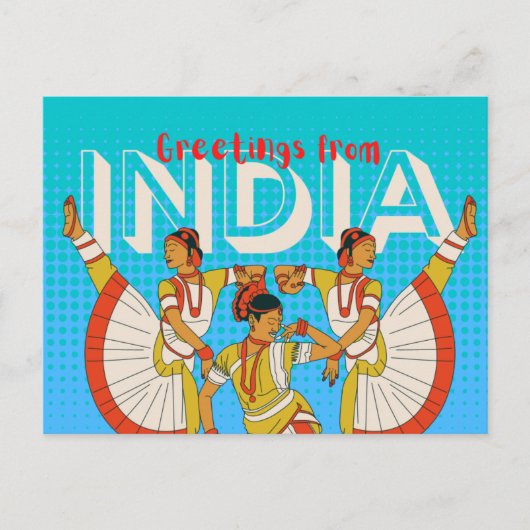 India Travel Briefkaart (Voorkant)