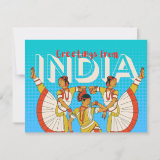 India Travel Briefkaart