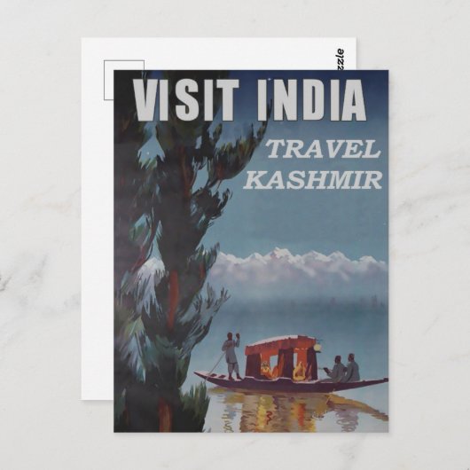 India Travel Briefkaart (Voorkant / Achterkant)