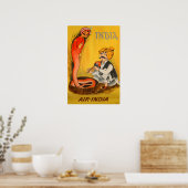 India Travel Poster Air-India Art Indian Print (Keuken)