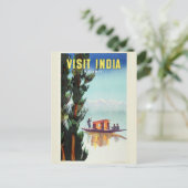 India Travel Poster briefkaart (Staand voorkant)