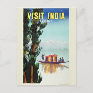 India Travel Poster briefkaart