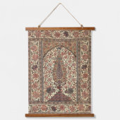  India Tree, Peacocks en Floral Design Hangend Wandkleed (Voorkant)