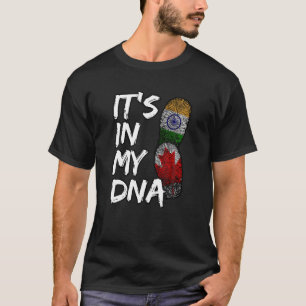 India Trots Vlagdag Hindi Sikh Canada Canadees Fi T-shirt