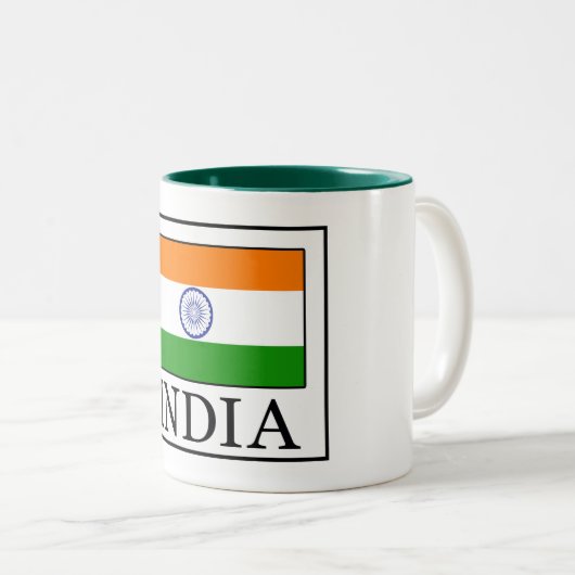India Tweekleurige Koffiemok (Voorkant rechts)