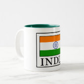 India Tweekleurige Koffiemok (Voorkant links)