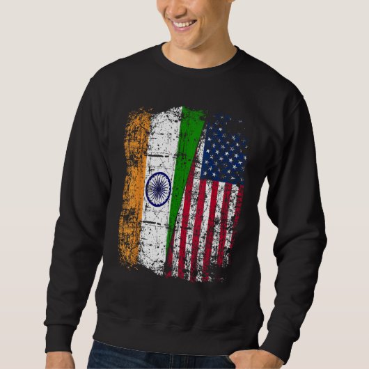 India USA Flag - Indian American Trui (Voorkant)