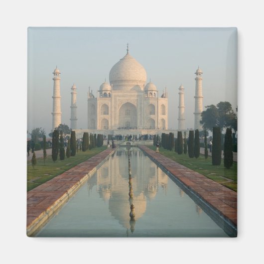 INDIA, Uttar Pradesh, Agra: Taj Mahal, Morning Magneet (Voorkant)