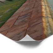 INDIA, Uttar Pradesh, Agra: Taj Mahal, Morning Poster (Hoek)