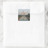 INDIA, Uttar Pradesh, Agra: Taj Mahal, Morning Vierkante Sticker (Tas)