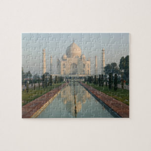 INDIA, Uttar Pradesh, Agra: Taj Mahal, ochtend Legpuzzel