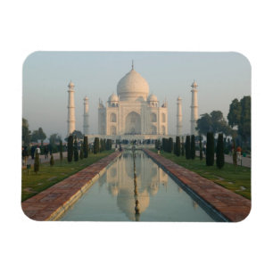 INDIA, Uttar Pradesh, Agra: Taj Mahal, ochtend Magneet