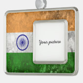 India Verzilverd Omlijst Ornament (Links)