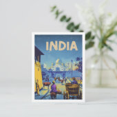 India Vintage Beroemde Reisplaats Briefkaart (Staand voorkant)