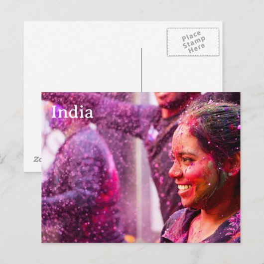 India Vintage Tourism Travel Add Briefkaart (Voorkant / Achterkant)