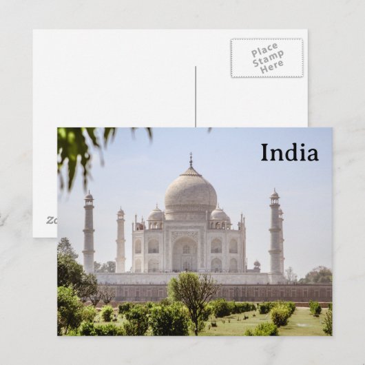 India Vintage Tourism Travel Add Briefkaart (Voorkant / Achterkant)