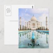 India Vintage Travel Tourism Toevoegen Briefkaart (Voorkant / Achterkant)