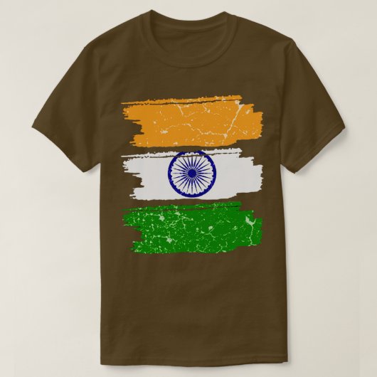 India Vlag 1 T-shirt (Design voorkant)
