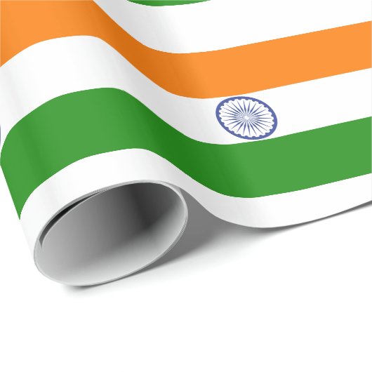 India Vlag 2 Cadeaupapier (Rol Hoek)