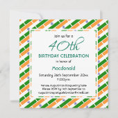 INDIA VLAG Aangepaste Verjaardag Viering Kaart (Voorkant)