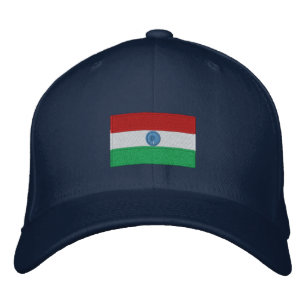 India vlag geborduurd flexfit pet