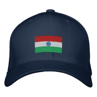 India vlag geborduurd flexfit pet