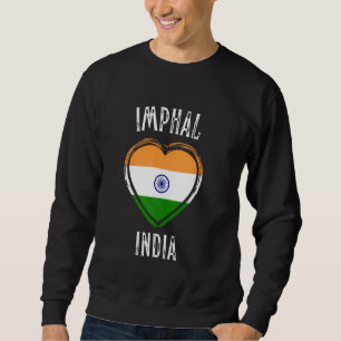 India Vlag Hart Imphal Stad Trui