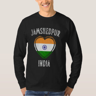 India Vlag Hart Jamshedpur Stad T-shirt