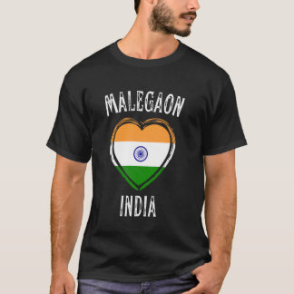 India Vlag Hart Malegaon Stad T-shirt