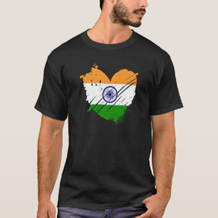 India vlag ik hou van India Het staat in mijn DNA T-shirt