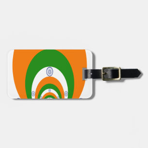 India Vlag Kaleidoscoop: Eindeloze Eenheid & Patri Bagagelabel