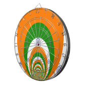 India Vlag Kaleidoscoop: Eindeloze Eenheid & Patri Dartbord (Voorkant Rechts)