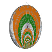 India Vlag Kaleidoscoop: Eindeloze Eenheid & Patri Dartbord (Voorkant Links)