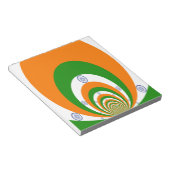 India Vlag Kaleidoscoop: Eindeloze Eenheid & Patri Notitieblok (Schuin)