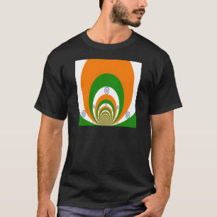 India Vlag Kaleidoscoop: Eindeloze Eenheid & Patri T-shirt