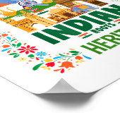 India Vlag Kostuum Outfit Idee voor kinderen &amp; Poster (Hoek)