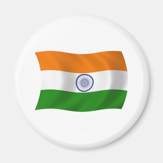 India Vlag Magneet (Voorkant)