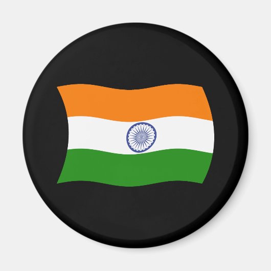 India Vlag Magneet (Voorkant)