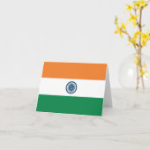 India Vlag Notitiekaart (Gele Bloem)