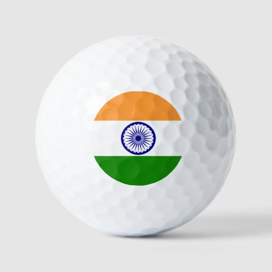 INDIA: vlag van India Golfballen (Voorkant)