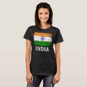 India vlag voor India T-shirt (Voorkant volledig)
