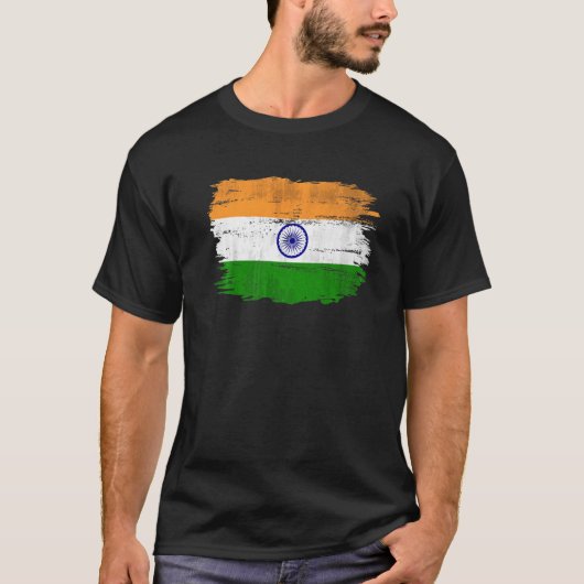 India vlag voor India T-shirt (Voorkant)